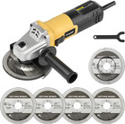 Angle Grinder 4 0 Amp 12 000 Rpm Heavy Duty W  Cutting Wheels  Grinding Kit