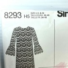 Simplicity Sewing Pattern 8293 Size 6-14 Sheath Dress Pullover Uncut Misses