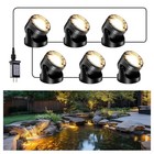  Pond Lights  6-in-1 Warm White Underwater Pond Lights  Ip68 Waterproof Led 