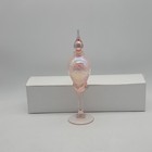 Vintage Iridescent Pink Glass Perfume Bottle