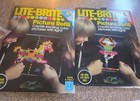 Hasbro Lite-brite Vintage Set W  Box  Pegs   Picture Refill Sheets 1978 Toy