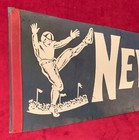 Vintage 1940 s New York Giants Punter In Stadium Motif Full Size Pennant Early