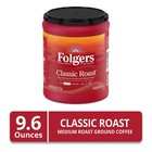 Folgers Classic Roast Ground Coffee  Medium Roast  9 6 Oz Canister