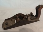 Vintage Smoothing Plane Hand Tool Steel Wood Handles Brown Carpenter Woodworking