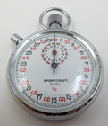 Vintage Sportcraft Mechanical Stopwatch  12801 Swiss Made 1 10 Scale  Tested