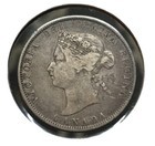 1872 H Canada 25 Cents Very Attractive Original Coin 