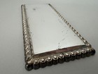 Vintage Chrome Plated Metal Blank Name Plaque  Casket  coffin Marker