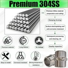 1 2  Stainless Steel Male To Male Npt Hex Pipe Nipples 2pcs 304 Ss Pipe