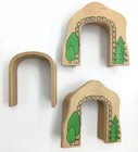 Authentic Brio 3 Pc  Adaptable Tunnel 33458 Wooden Train Railway Vintage 1996