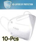10 Pcs Black Face Mask Mouth   Nose Protector Respirator 5-layer Masks Us Seller