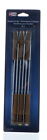 Fondue Forks Set Of 6 Steel 9 5  Color Coded Wooden Handle Utensils Al-de-chef