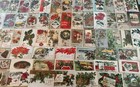 Huge Quality  Lot Of 100 Antique Christmas vintage  Postcards in Sleeves d377