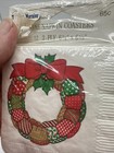 New Vintage Christmas Wreaths Beverage Napkins American Greetings Nos Vtg