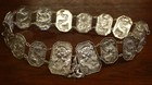 Antique Chinese Export Solid Silver Hallmarked Multi-dragon Belt W  Buckle