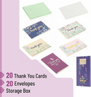 - Thank You Cards With Envelopes  20 Pack  5 Design  Thank You Note Blank Inside