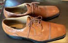 Mens Leather Vintage Derby Brown Dress Shoes Size 13 New Unworn