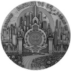 2024 Niue Passage To Oz 2 Oz Silver Antiqued Gilded Colorized Coin