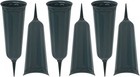 Memorial Floral Vase 7-inch With 3 Inch Stakes 6 Pack   In Ground Cemetery Vases
