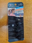 7 Pks Of 6  Scunci Everyday   Active Knotted Ponytailers  black   0b-1439 