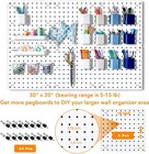 Pegboard Wall Organizer  Mount Display Pegboard Kits Fit Storage For Craft Room