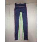 Fabletics High-waisted Colorblock Leggings   Navy Mint   Pink Trim   Xl  14-16 