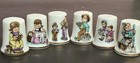 Vintage Thimble Lot  14  Children  Birds  Pewter