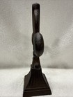 Vintage Antique Cast Iron Wrought Iron Fence Post Finial Fleur De Lis 8   5 