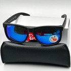 54mm Ray-ban Rb4165 622 55 Justin Black Frame Blue Polarized Lenses Sunglasses