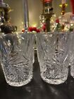 Set Of 10 Antique American Brilliant Period Cut Glass Whiskey Tumbler Excellent
