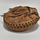 Vintage Nokona Cm47 Professional Model Leather Rht Catchers Mitt 11 5 