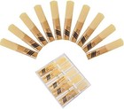 10 Pack Traditional Bb Clarinet Reeds With Plastic Box  Strength 2 5