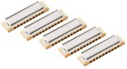 Hohner Marine Band Harmonica 5-pack W custom Case  - Keys C  G  A  D   E - New 