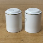Qantas Airways Airlines Salt   Pepper Set - Wedgwood Mcm 1950   s 1960   s Gold Leaf