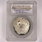 2014 P Silver Baseball Hall Of Fame Pcgs Gem Proof Signed Cassie Mcfarland