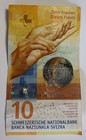 Switzerland 10 Francs 2016 P-75 Hybrid Polymer Train Tunnel Clockwork Banknote