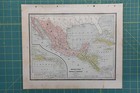 Mexico Central America Vintage Original 1886 Cram s World Atlas Map Lot