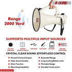 5core Megaphone Bullhorn Speaker 100w Professional Bull Horn Battery Power