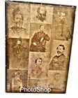 Copper Plate Photo Civil War 10 Generals Etched Printing