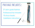 Wholesale  50pcs  Purple blue Mix 10-14  Feather Extension whiting Farms diy Kit