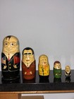 Russian Nesting Dolls  Soviet  Gorbachev  Breznov  Beria  2 Others - Vintage 