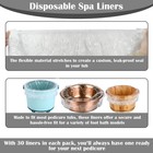 30 Pack Disposable Spa Liners For Pedicure  Foot Bath Liners