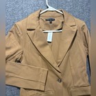 Banana Republic Blazer Jacket Womens S Tan Brown Fitted Stretch Long   Lean Nwt