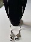 Brighton Pearl Heart Eyeglass Holder Chain Lanyard Silver Tone