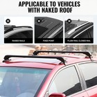 2x Rack Cross Bar Black Roof Rack Luggage Carrier Aluminium With Lock Universal 