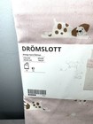Nwt Ikea Dromslott Crib Duvet Cover And Pillow Sham Pink With Puppy Dogs 43x49