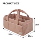 Leilani Baby Co  Diaper Caddy Organizer Large Portable Nursery Storage Basket   
