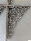 Antique   Vintage Cast Iron Wall Shelf Brackets Ornate Scroll Lot Of 4  7  X 9 