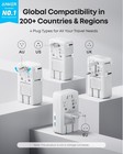 Anker Nano Travel Adapter 5-port Plug W  1 Ac 2 Usb-a 2 Usb-c Smart Temp Control