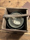 Antique Brass Nautical Ship Compass Wood Dovetail Box