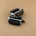 Chrome black Vintage Bicycle Block Pedals Schwinn Stingray Cruiser Lowrider Bike